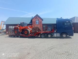 Transport maszyn, koparki, ładowarki, podnośniki, wózki widłowe 