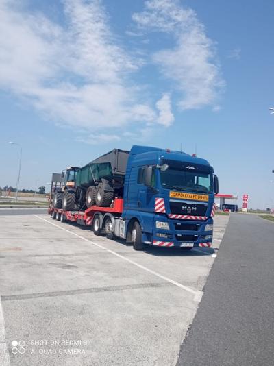 Transport maszyn, koparki, ładowarki, podnośniki, wózki widłowe 