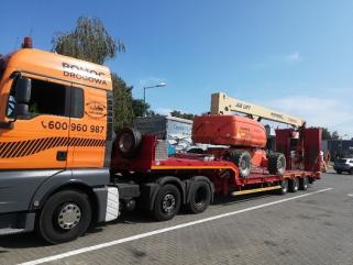 Transport Maszyn Rolniczych Leśnych Budowlanych Kontenerów Wózków Itp