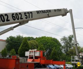 Wynajem dźwigów do 50t i podnośników koszowych do 70m