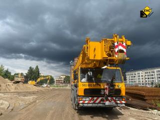 Wynajem dźwigów do 50t i podnośników koszowych do 70m