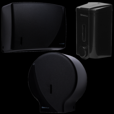 Zestaw: pojemnik na papier. podajnik ręczników i dozownik mydła w płynie Fa